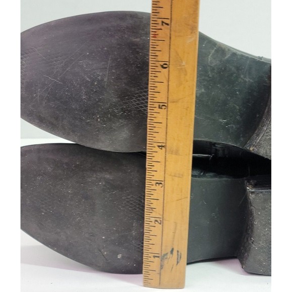 Steve Madden Black Leather Zip Ankle Boots Womens Size 7 Gothic Biker Ladies - Picture 12 of 16